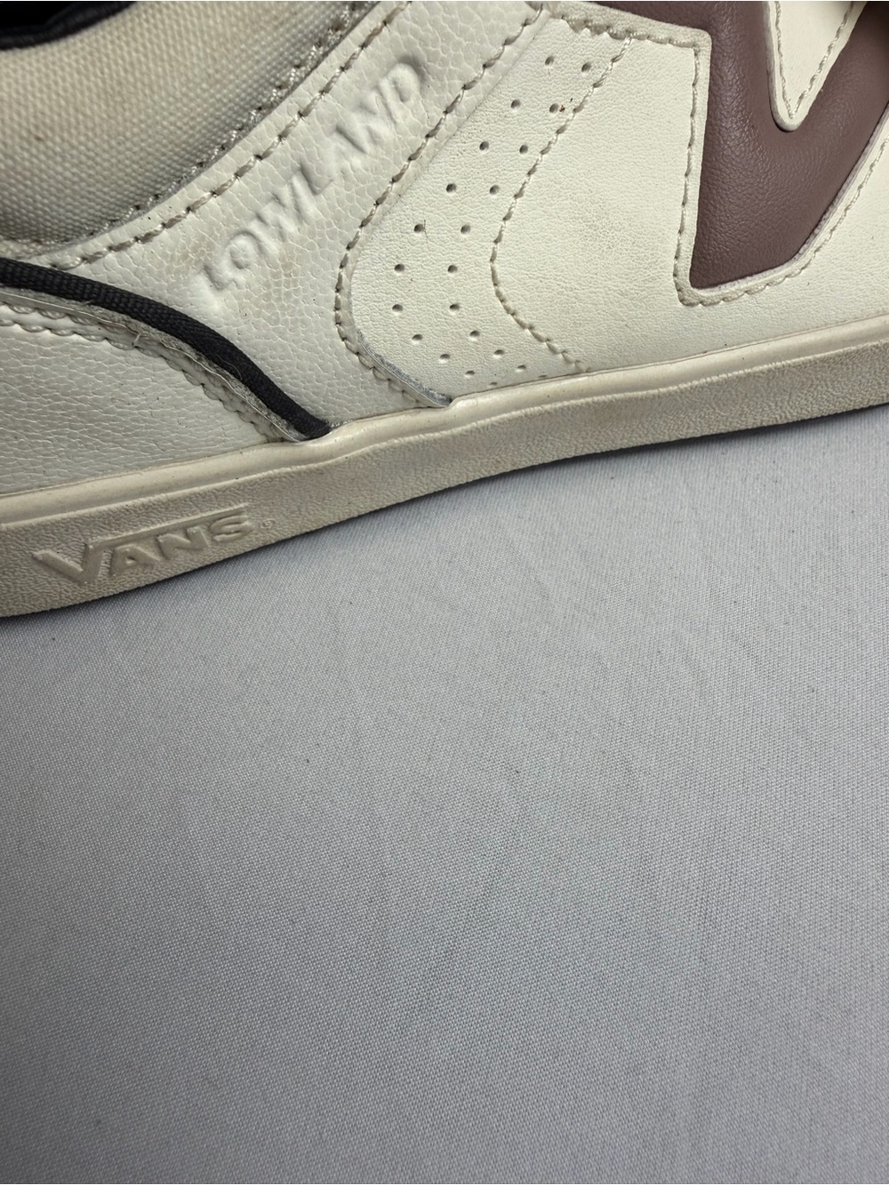 Vans Lowland Comfy Cush Sneakers white purple women’s 10.5 - Picture 7 of 9